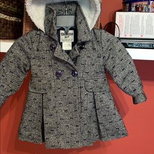 Like new Oshkosh b’gosh pea coat, little girl coat
